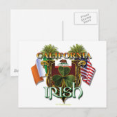 California Irish Pride Postkarte (Vorne/Hinten)