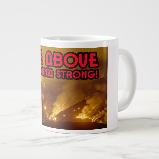 California! Jumbo-Tasse (Vorderseite Rechts)