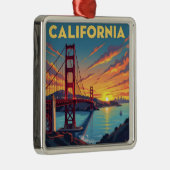 California Keepsake | The Golden Gate Bridge  Ornament Aus Metall (Rechts)