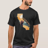 California Kontur Bärengebirge T-Shirt (Vorderseite)