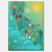 California Kühlschrank Magnet (Vorderseite)