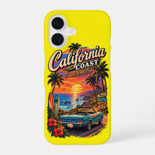 California-Küsten-Sonnenuntergangs-Straßen-Trip-Ha iPhone 16 Hülle