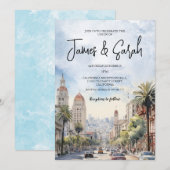 California Landscape Wedding Destination Einladung (Vorne/Hinten)