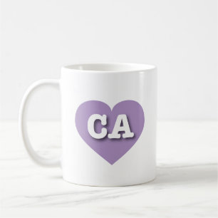 California Lavender Heart - I Liebe CA Kaffeetasse