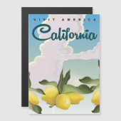 California Lemons Vintage Reisedruck. Magnetkarte (Vorne/Hinten)