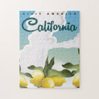 California Lemons Vintage Reisedruck.