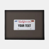 California License Plate (anpassbar) Fußmatte (Vorderseite)