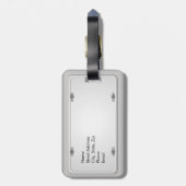 California License Plate mit Ihrem Namen Gepäckanhänger (Rückseite vertikal)