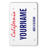California License Plate (personalisiert) Magnet (Vertikal)