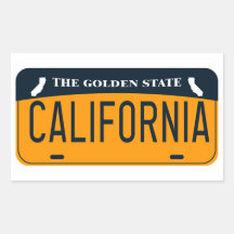 California License Plate, The Golden Staat