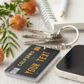 California LicensePlate vom 60er Schlüsselanhänger (Vorderseite rechts)