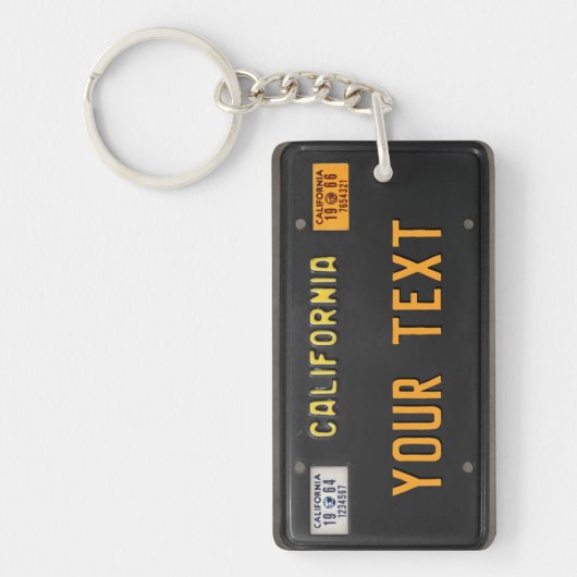 California LicensePlate vom 60er Schlüsselanhänger (Vorderseite)