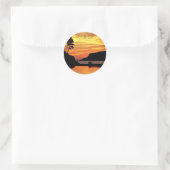 California Liebe Beach Sunset Sticker (Tasche)