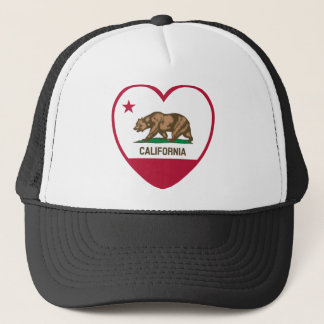 California Liebe - California Flag Herz Truckerkappe