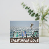 California Liebe Postcard Postkarte (Stehend Vorderseite)