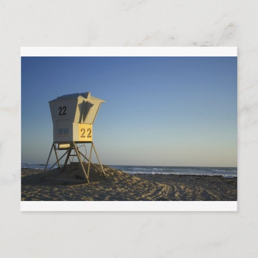 California Lifeguard Postkarte (Vorderseite)