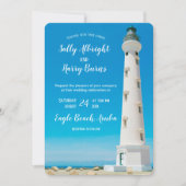 California Lighthouse Aruba Hochzeit in Urlaubsort Einladung (Vorderseite)