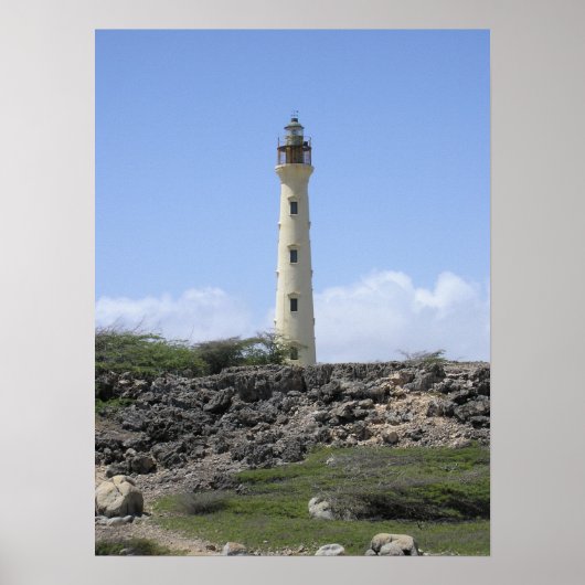 California Lighthouse in Aruba Poster (Vorne)