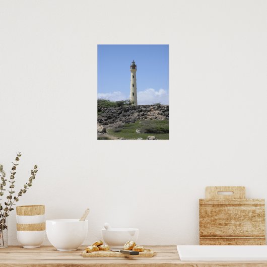 California Lighthouse in Aruba Poster (Küche)