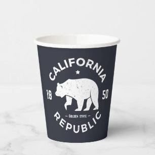 California-Logo   Der goldene Staat Pappbecher