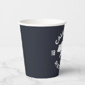 California-Logo | Der goldene Staat Pappbecher (Vorderseite)