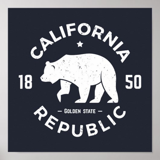 California-Logo | Der goldene Staat Poster (Vorne)