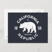 California-Logo | Der goldene Staat Postkarte (Vorne/Hinten)