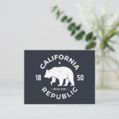 California-Logo | Der goldene Staat Postkarte (Stehend Vorderseite)
