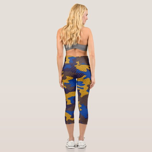 California Los Angeles Coastal Bear camo Capri Leggings (Rückseite)