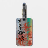 California Luggage Tag Gepäckanhänger (Rückseite vertikal)