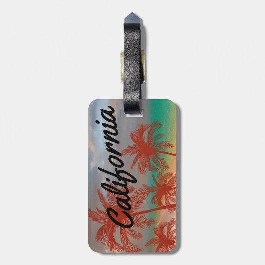 California Luggage Tag Gepäckanhänger (Rückseite vertikal)