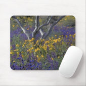 California Lupine & Poppies Watercolor Mousepad (Mit Mouse)