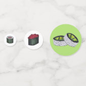 California Maki Roll Sushi japanische Küche Konfetti (Vorderseiten)