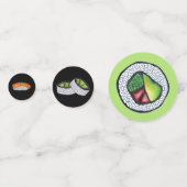 California Maki Roll Sushi japanische Küche Konfetti (Rückseiten)