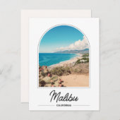 California Malibu Beach Postcard Postkarte (Vorne/Hinten)
