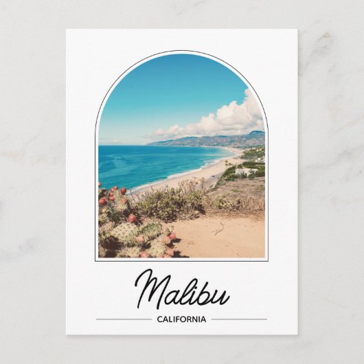 California Malibu Beach Postcard Postkarte (Vorderseite)