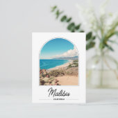 California Malibu Beach Postcard Postkarte (Stehend Vorderseite)