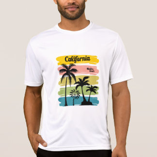 California Malibu Beach Vintag Surf T - Shirt