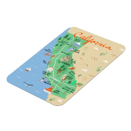 California Map Magnet (Linke Seite)