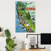 California Map Poster (Heimbüro)