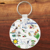 California Map Schlüsselanhänger (Vorderseite)