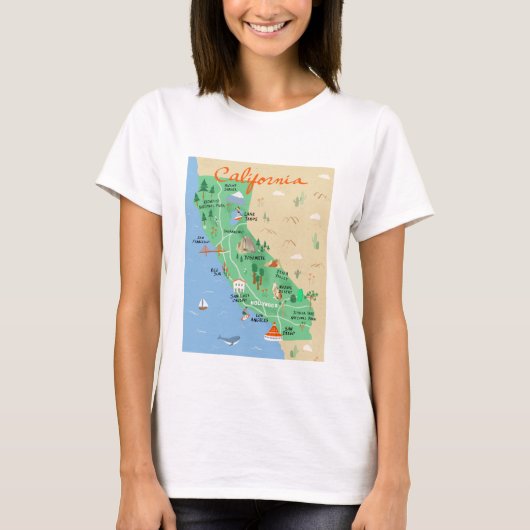 California Map Shirt (Vorderseite)