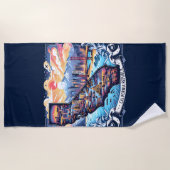 California Map Vector Art Strandtuch (Vorderseite)