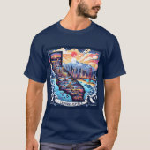 California Map Vector Art T-Shirt (Vorderseite)