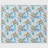 California Meadow (blau/weiß) - Wrapping Paper Geschenkpapier (Flach)
