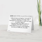 California Memorial Stadium, Uc Berkeley Karte (Rückseite)