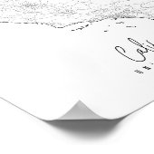 California Minimal Street Map Poster (Ecke)