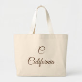 California Monogram Jumbo Stoffbeutel (Vorne)