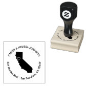 California Monouncement Address Briefmarke Gummistempel (Stempel)