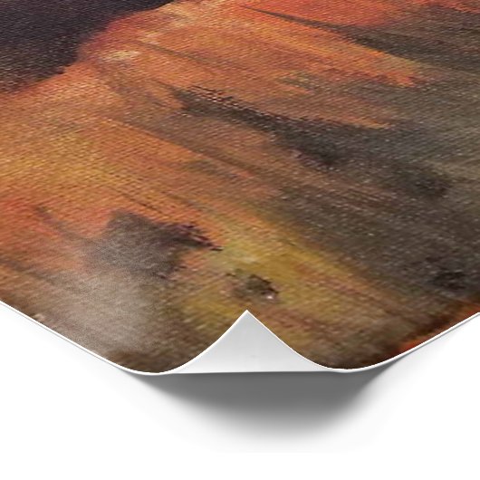 California Monterey Cypress Lone Tree Poster (Ecke)